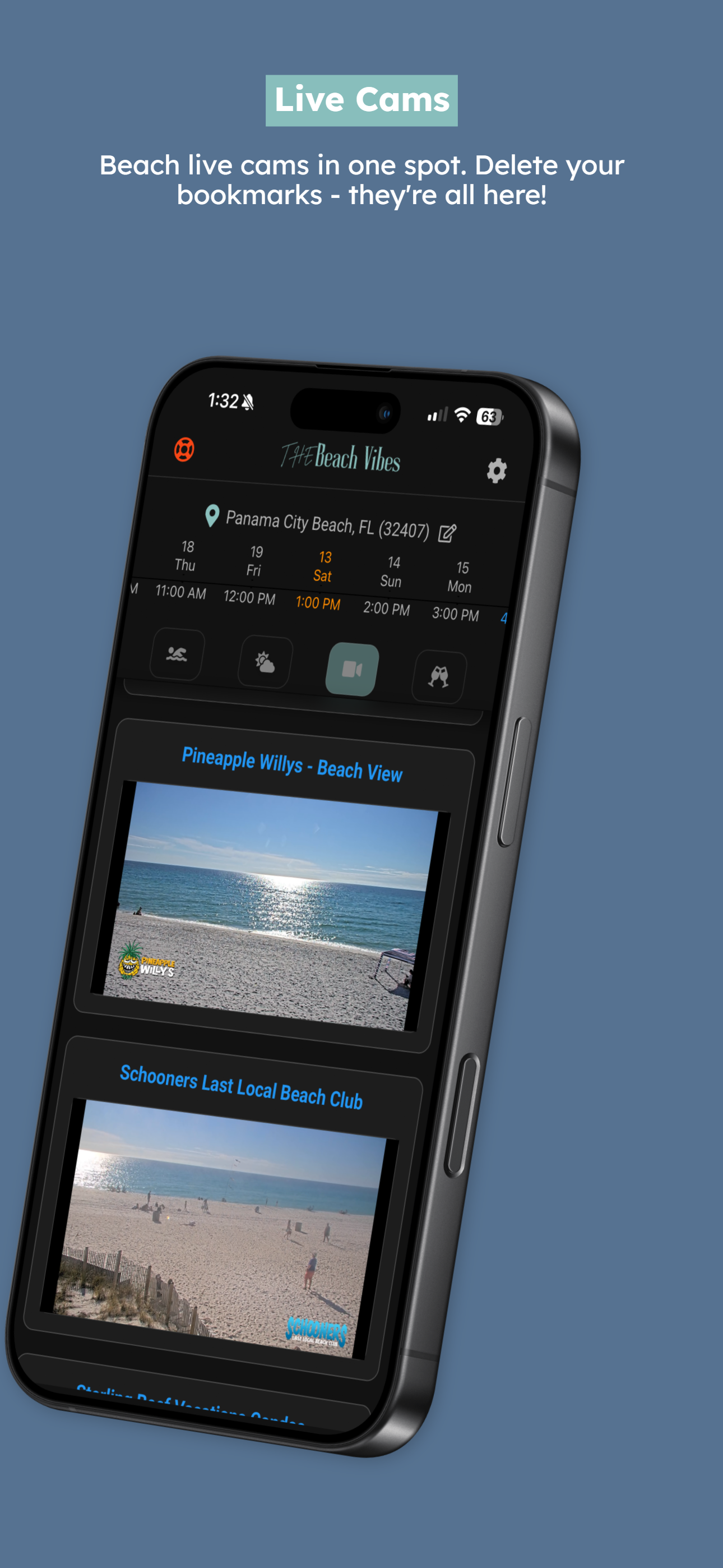 App Screenshot 2: Beach Live Cams